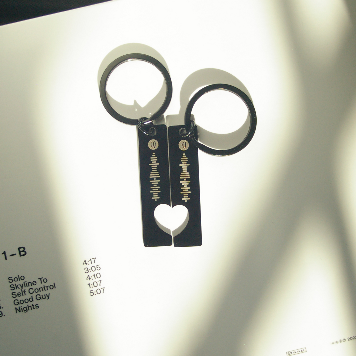 ."Oyster" Spotify Code Keychain