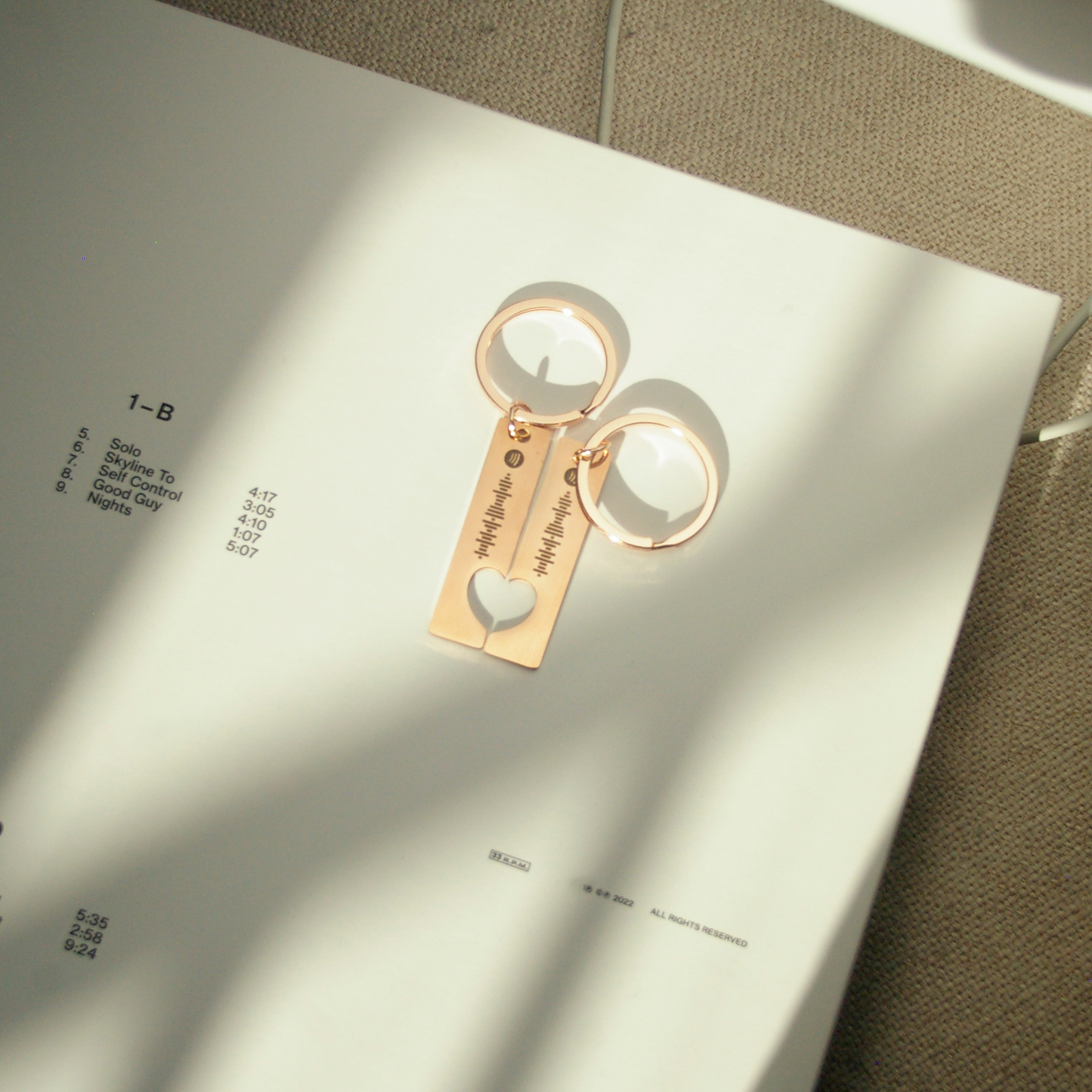 ."Oyster" Spotify Code Keychain